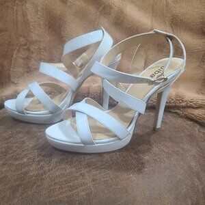 Diba high heels,  white platform bottom for height and comfort